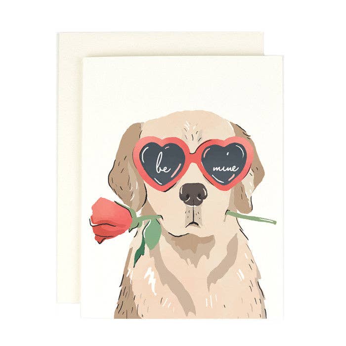 Amy Heitman - Wholesale Valentine's Day Card - Be Mine Heart Eye Pup