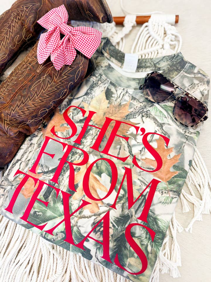 Hart and Hollow - Wholesale Screen Printed T-Shirt - Women's - She's From Texas Tee1