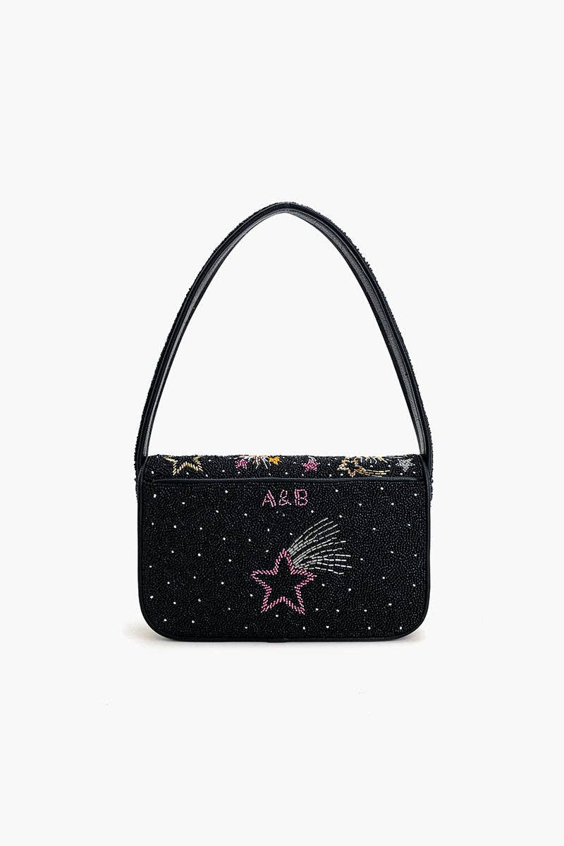 America & Beyond - Wholesale Shoulder Bag - Women's - Celestial Spark Embellished Shoulder Bag3