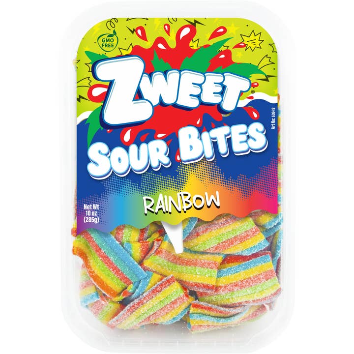Sour Rainbow Bites | Zweet | 10 oz for wholesale by Galil Brands