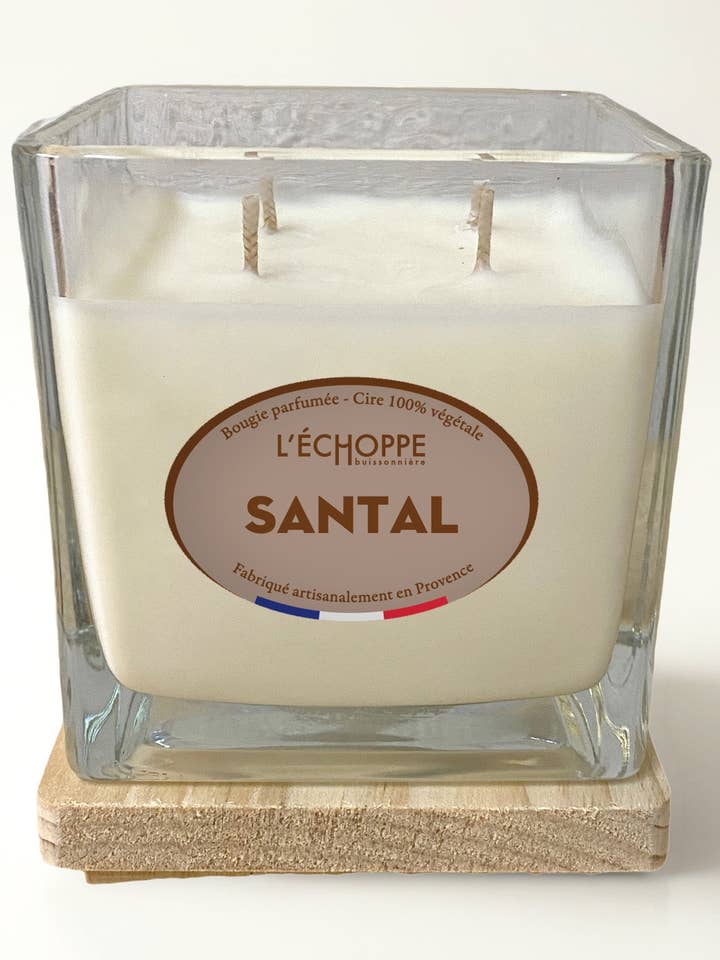 Sandeltræ - Duftlys 400g for engroshandel hos L'Échoppe Buissonnière