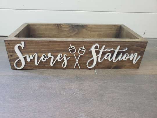 TJSCUSTOMFURNITURE - Vente Outil de gril pour l'extérieur - Boîte de station 3D Smores - Smores Box - Station de camping6