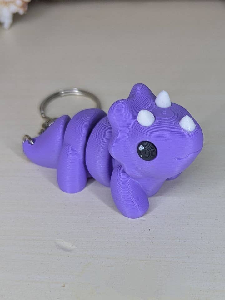 Llavero de Triceratops para venta al por mayor de Ocean Gems And More