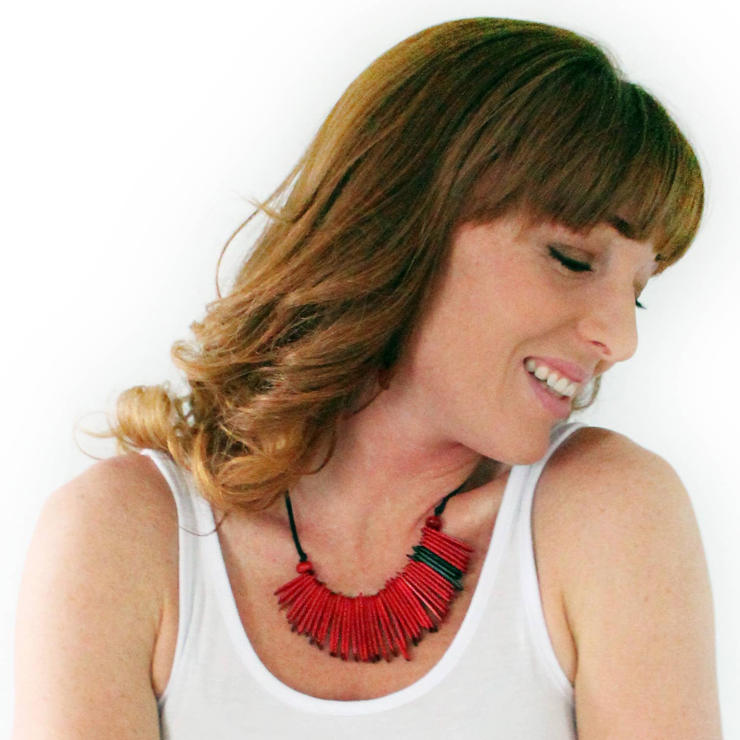 Muichic Natural Jewelry - Wholesale Jewelry Set - Tagua Jewelry Set, Fringe Tagua Necklace and Earrings 11