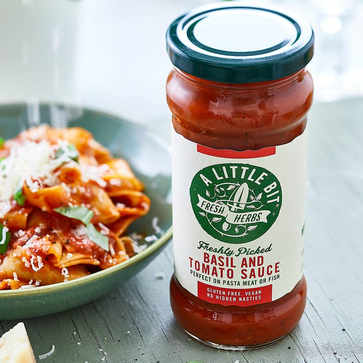 Fresh Basil & Tomato Sauce for wholesale by A Little Bit
