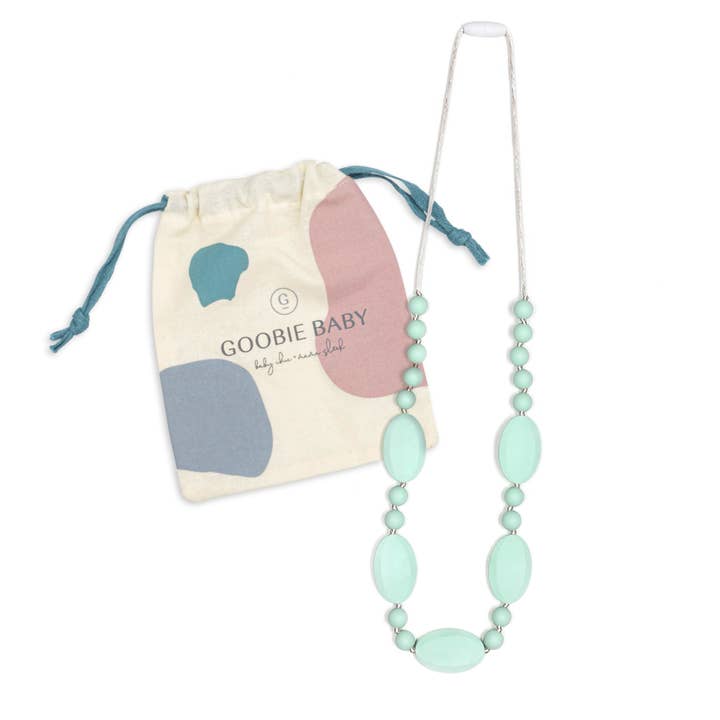 Goobie Baby – wholesale Tandsprickningshalsband - Baby – Emma bitringshalsband - Mint5