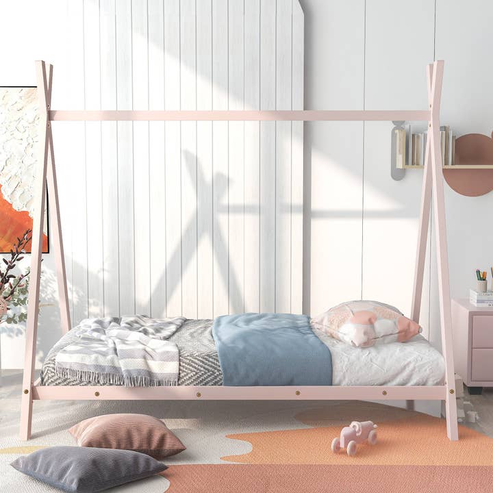 VTNG50 - Wholesale Bed - Kids & Baby - House Bed Tent Bed Frame Twin Size Metal Floor Play House