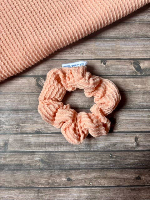 South Coast Sewn - Wholesale Scrunchie - Women's - Pink Ribbed Hair Scrunchie2