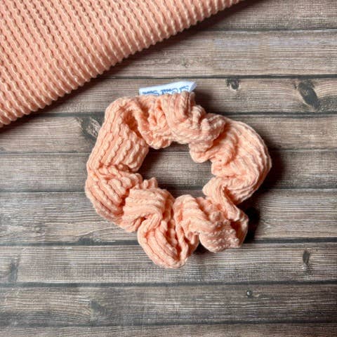 South Coast Sewn - Wholesale Scrunchie - Women's - Pink Ribbed Hair Scrunchie2