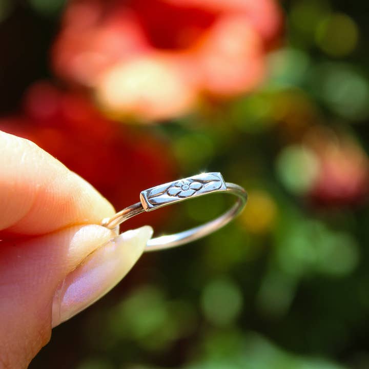 Dazed and Topazed - Wholesale Band/Stacked Ring - Zion Desert Flower Ring1