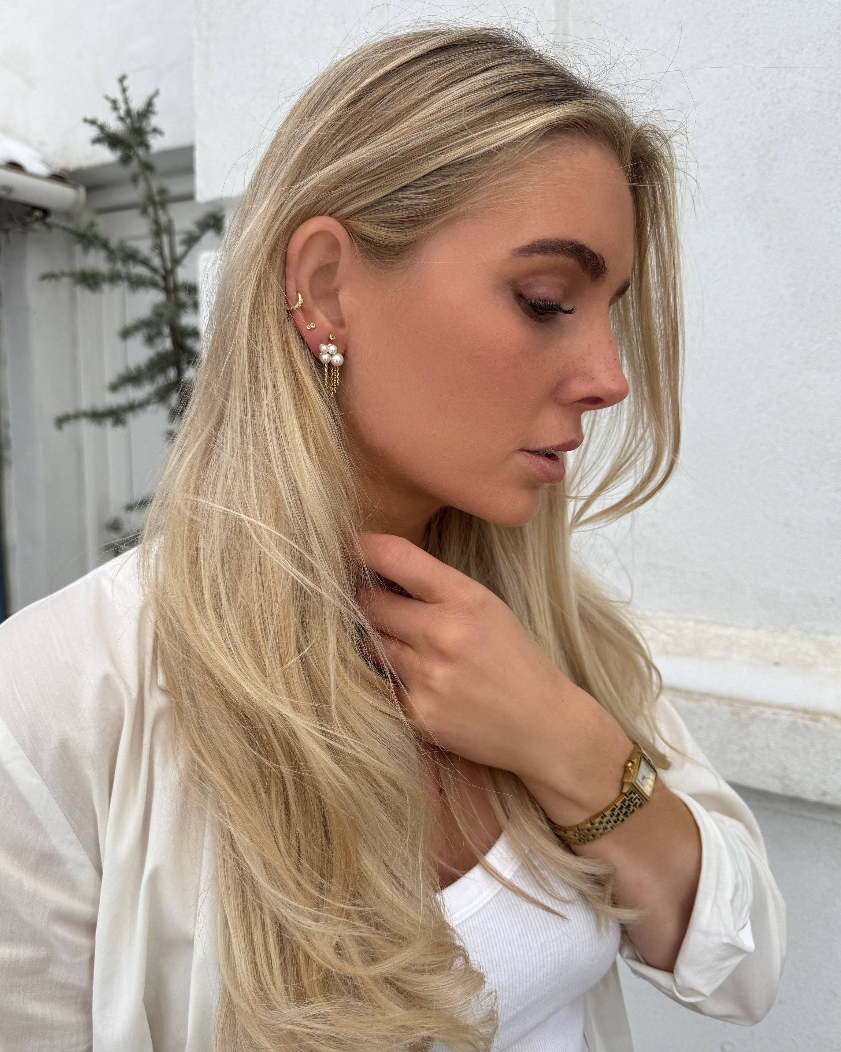 Nava Copenhagen - Vendita all'ingrosso Orecchini pendenti - Orecchini Pelagia - Dorato3