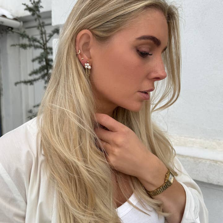 Nava Copenhagen - Vendita all'ingrosso Orecchini pendenti - Orecchini Pelagia - Dorato3