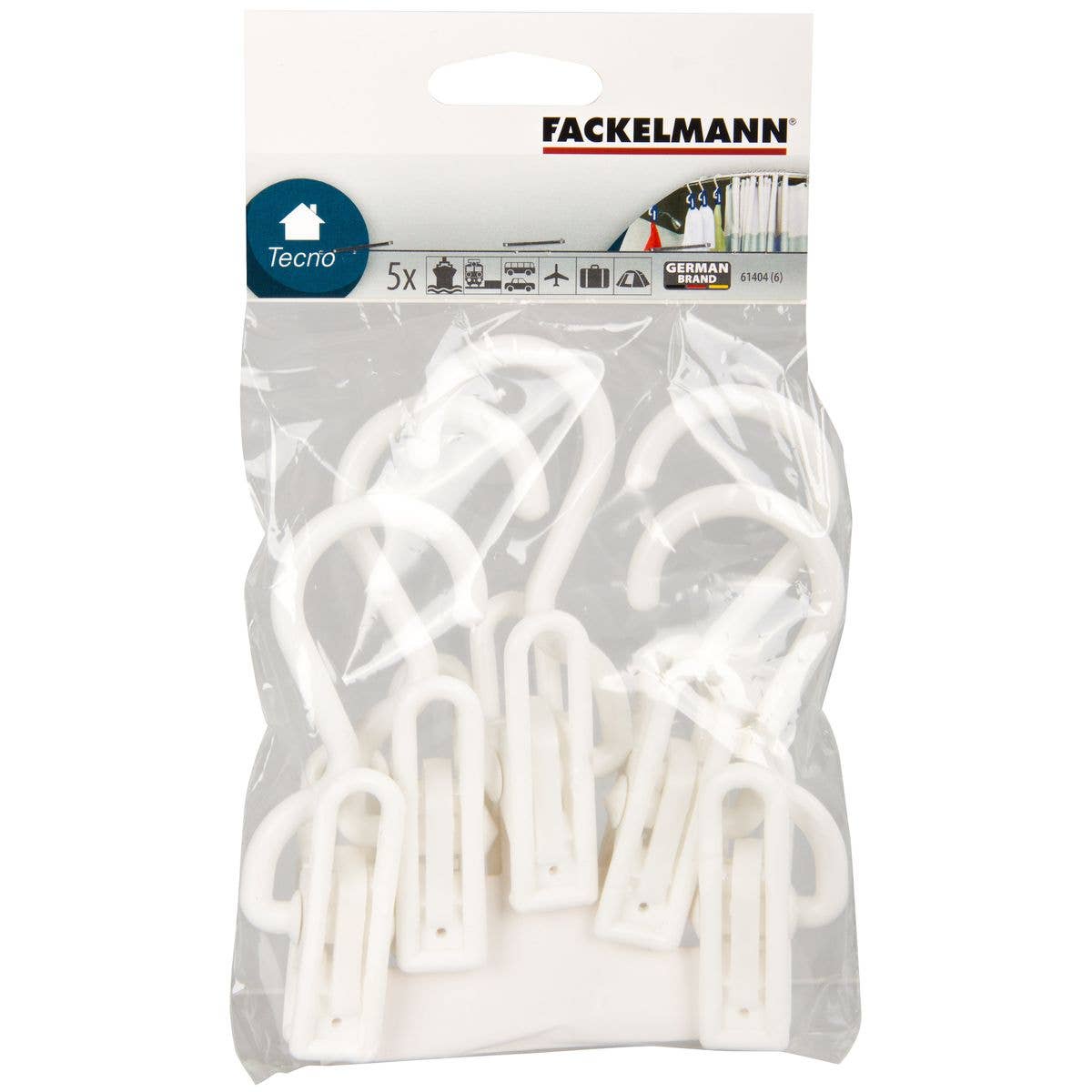 Zenker - Wholesale Clothes Hangers - Fackelmann Tecno Clamp Hooks Pack of 51