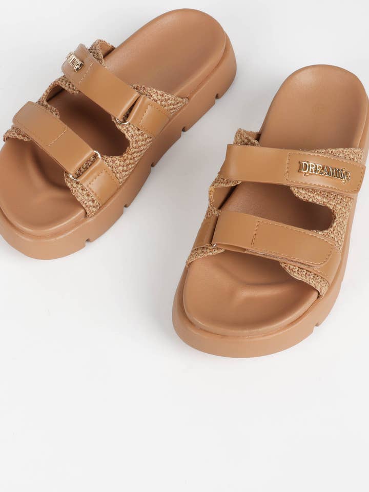 La Bottine Souriante - Wholesale Sandals - Women's - Women's Sandals with Velcro – Thick Sole and Braiding14