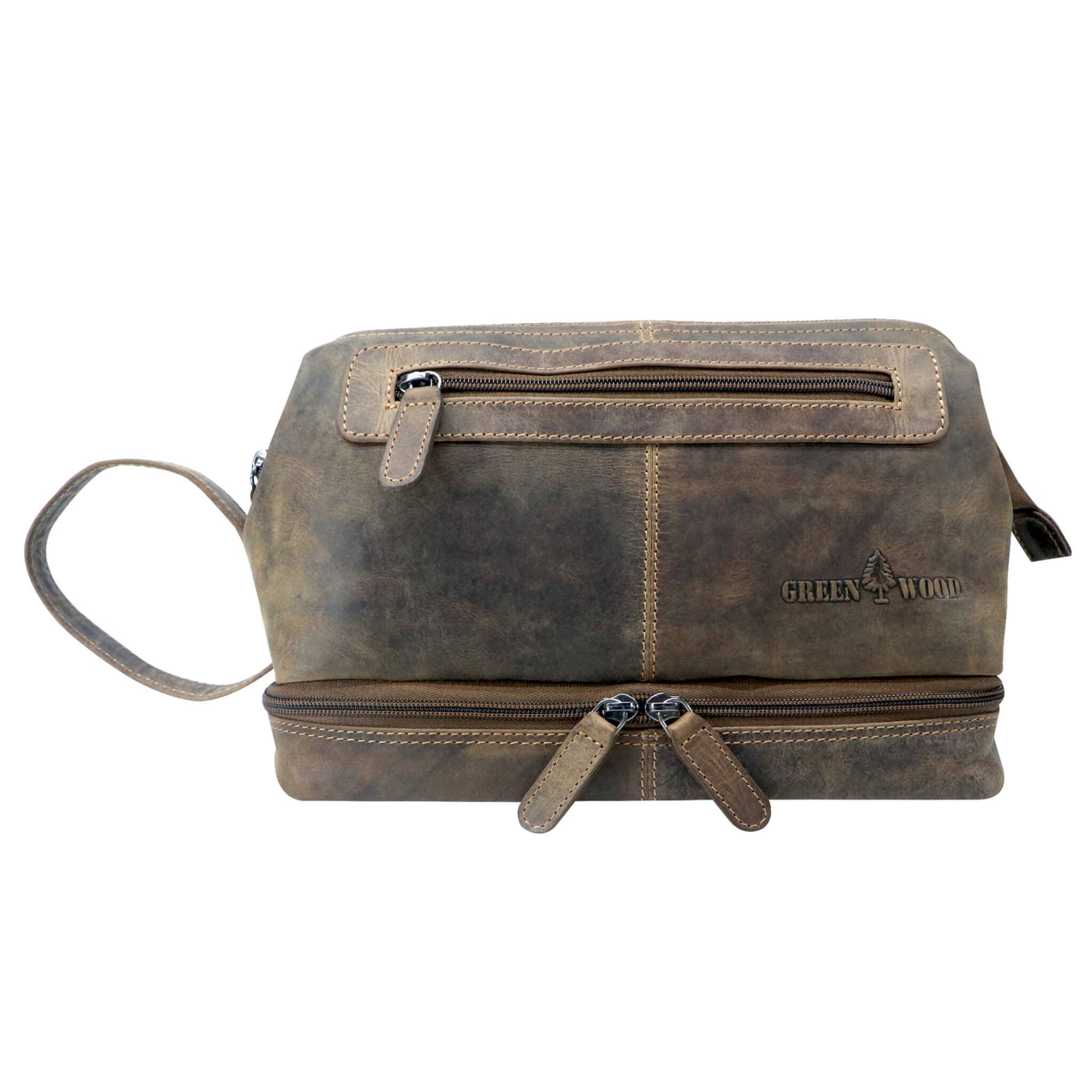 Greenwood – Großhandel Schmink-/Kosmetiktasche – Hans Kosmetiktasche Damen Leder Große Kulturtasche Herren Wasserfest24