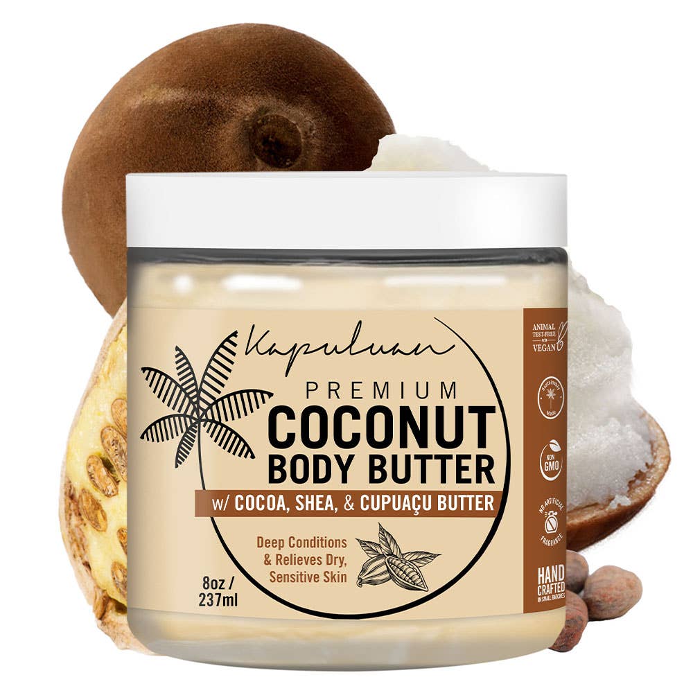 Coconut Body Butter with Cocoa, Shea, & Cupuacu Butter for wholesale by Kapuluan Coconut