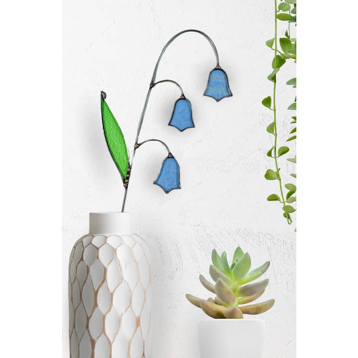 Samara Designs Studio - Wholesale Artificial Flowers - Stained Glass Bluebell Stem