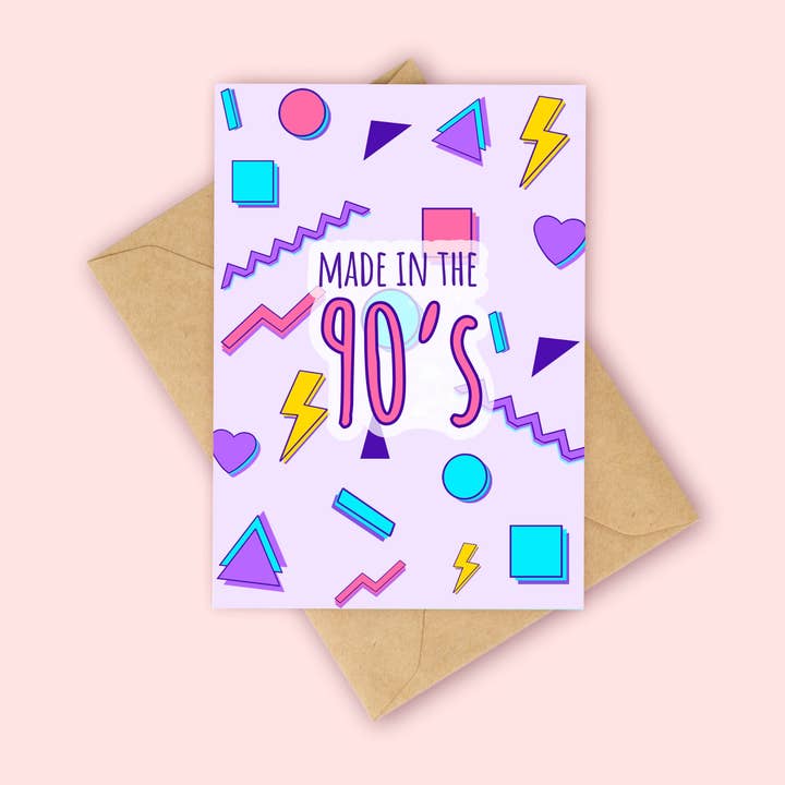 Carte fabriquée dans les années 90 pour la vente par Peach and Mimi