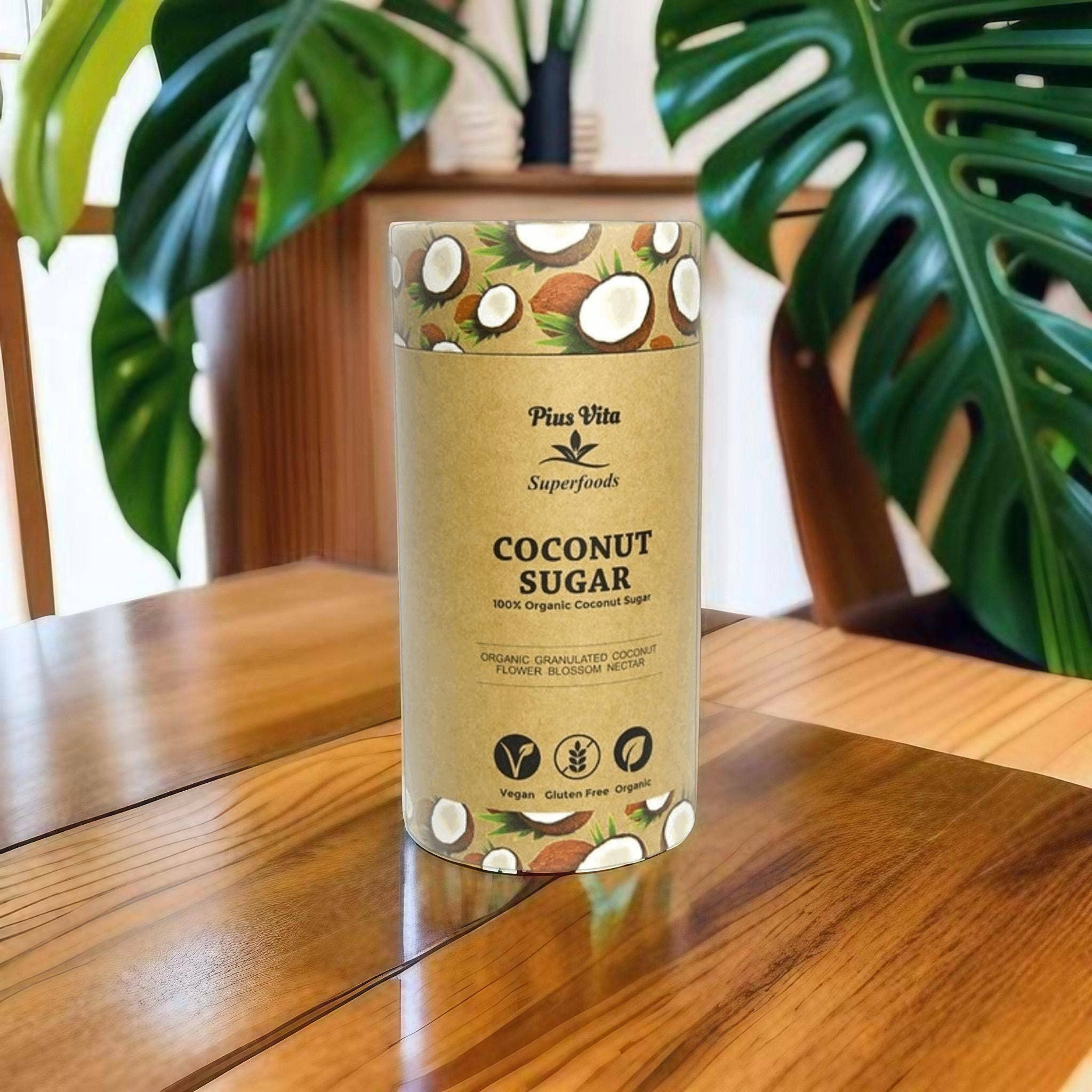 Pius Vita Superfoods - Vendita all'ingrosso Zucchero - Zucchero di cocco biologico — 750g