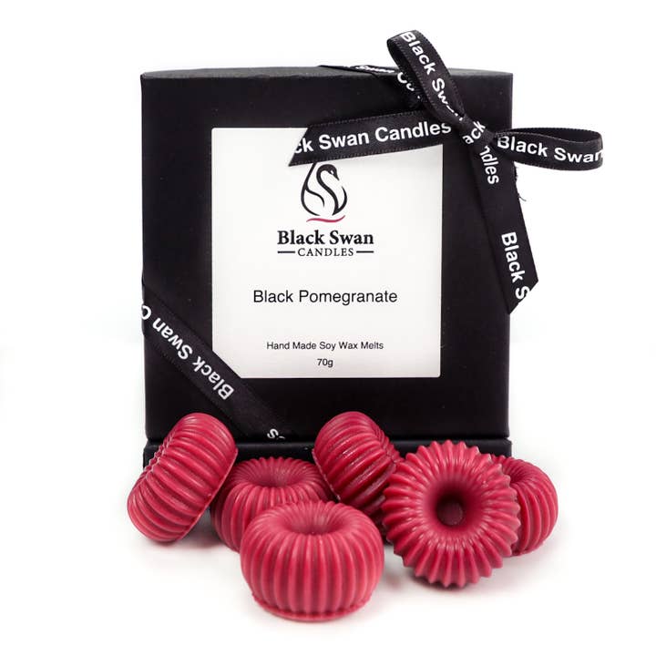 Black Swan Candles - Black Pomegranate Wax Melts for wholesale by Black Swan Candles