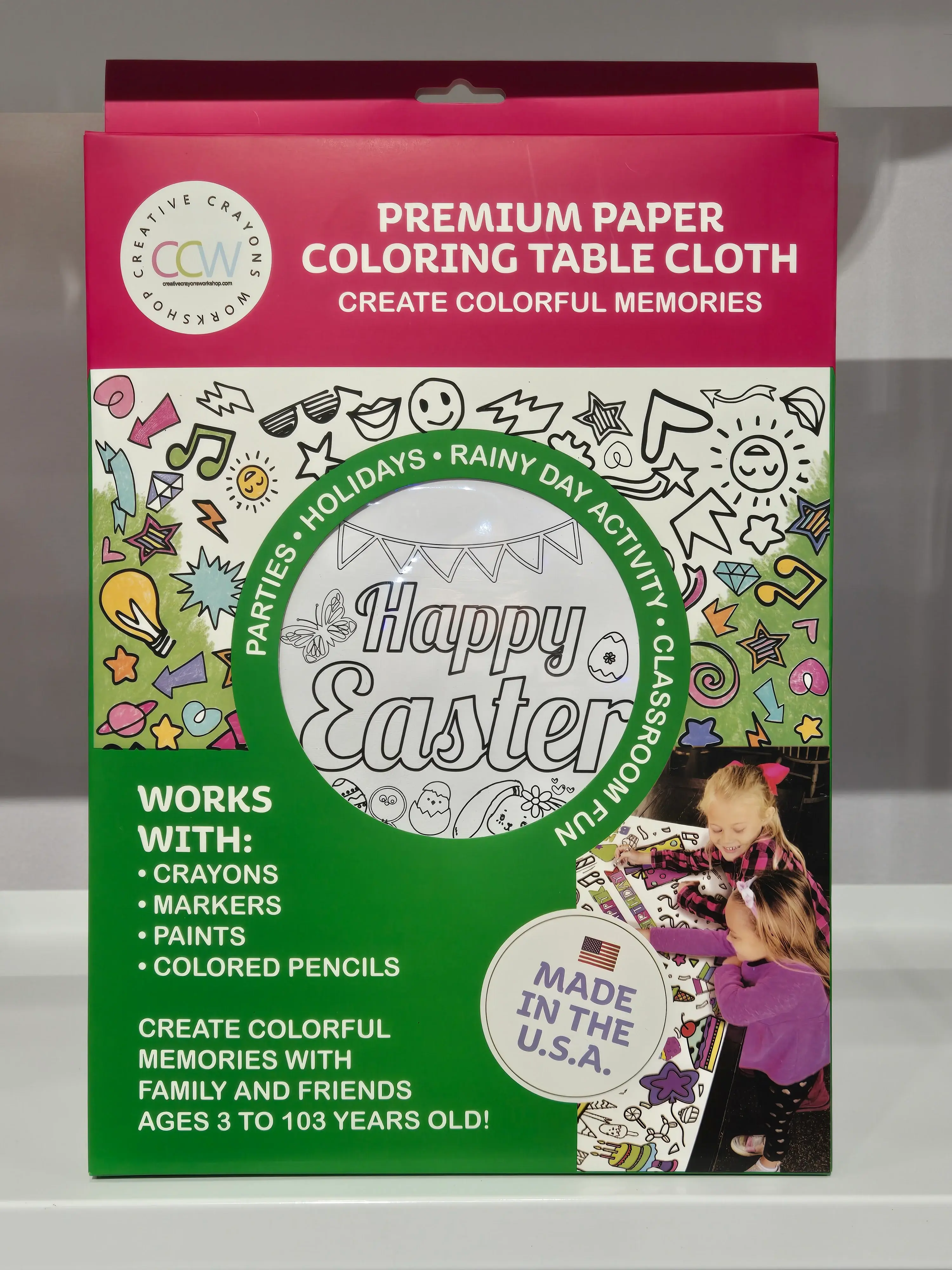 Creative Crayons Workshop - Wholesale Kleurtafelkleed - Kinderen en baby - Paas kleurtafelkleed activiteit3