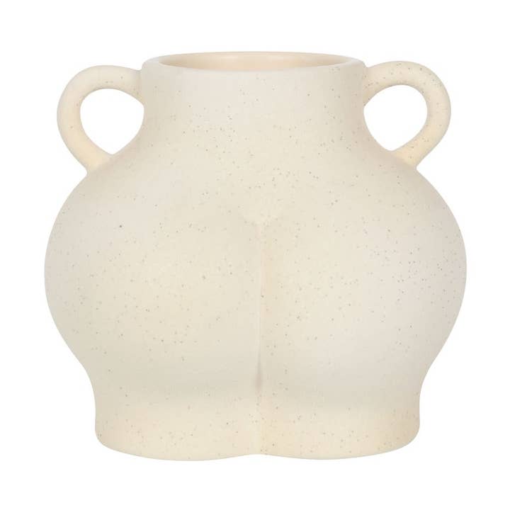 Something Different Wholesale – wholesale Plant pot – Modern Minimalist Cream Speckle Bum Plant Pot1