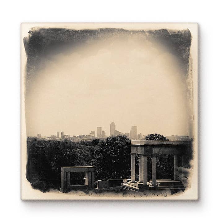 Indianapolis Crown Hill Cemetery + Skyline for wholesale by Cityscape Tiles