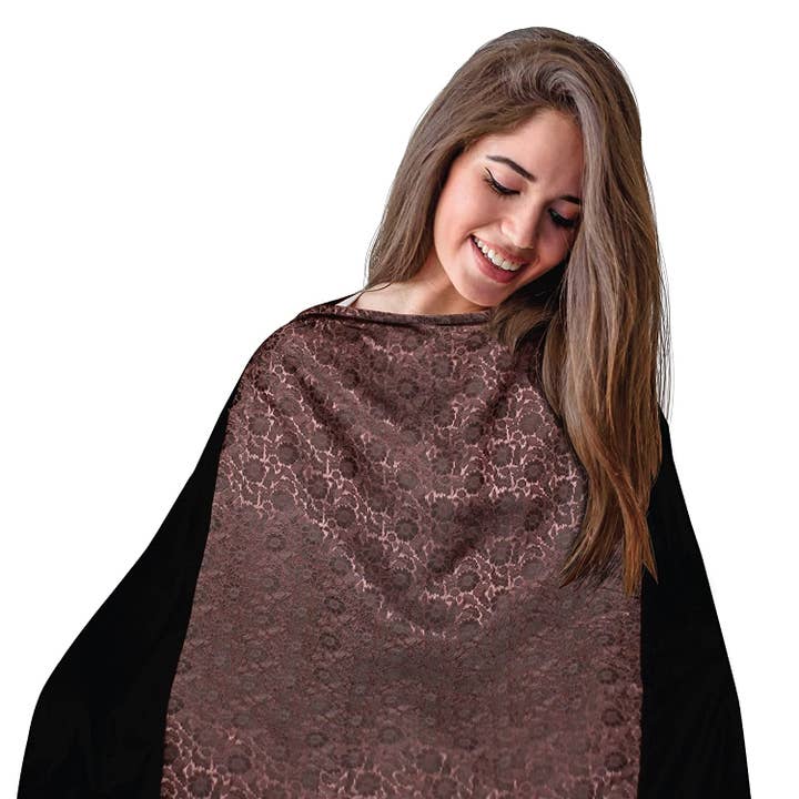 Tara Sartoria Artisan Håndlavet Naturlig Silke og Bomuld Sygepleje Cover til amning med stive halsudskæring - 360 graders fuld dækning for engroshandel hos Tara Sartoria