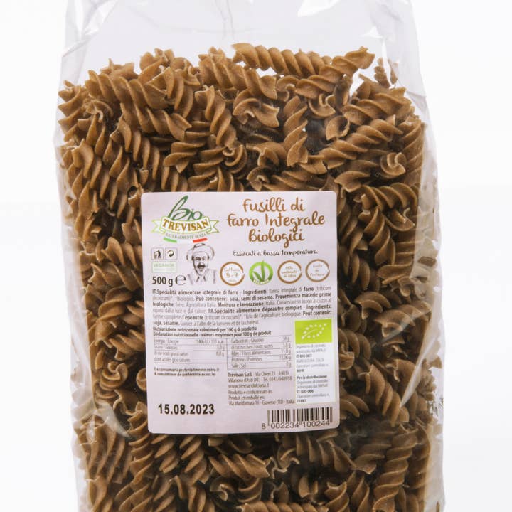 Trevisan - Wholesale Pasta - ORGANIC wholemeal spelled Fusilli