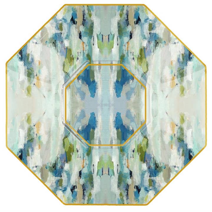 Marye-Kelley – Engroshandel Pyntetallerken/skål – Wintergreen af Laura Park Decoupage glasplade