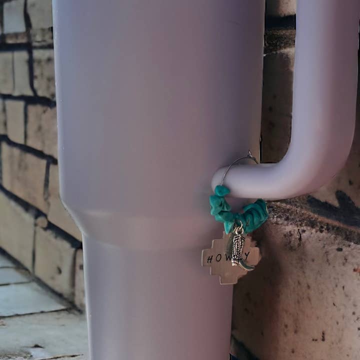 Western Junction Boutique - Wholesale Wine charm - Handled Tumbler Charms Western Howdy2