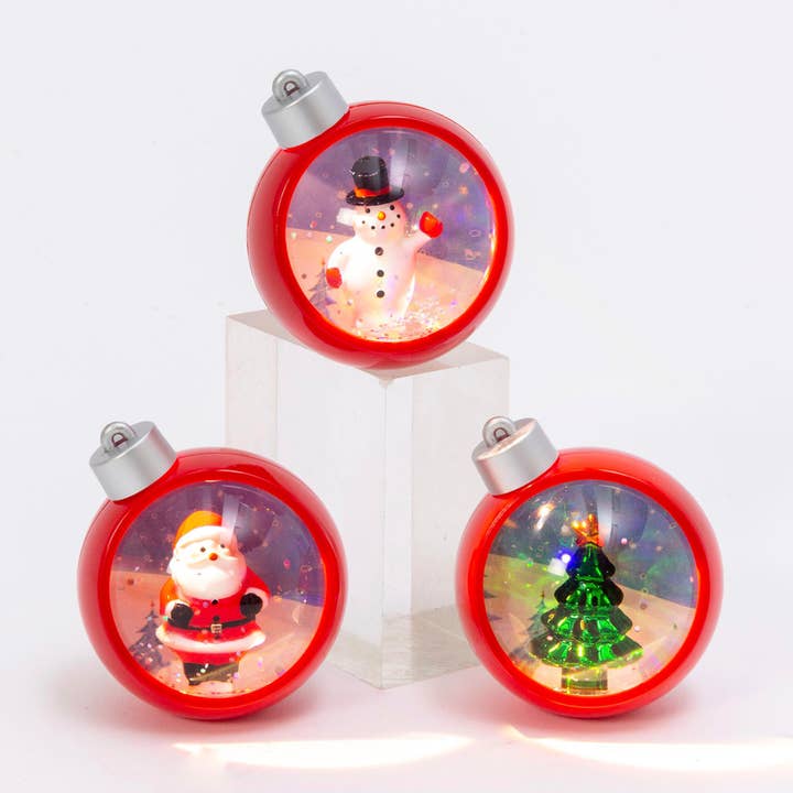 Promo 3"H B/O Lighted Glitter Water for wholesale by The Gerson Companies