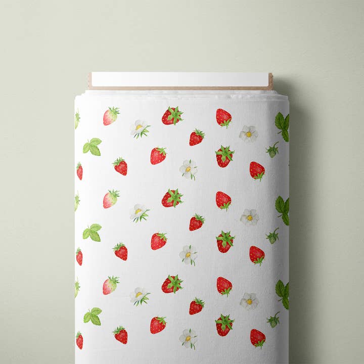 bb drou & Compagnie - Wholesale Fabric - strawberry fabric