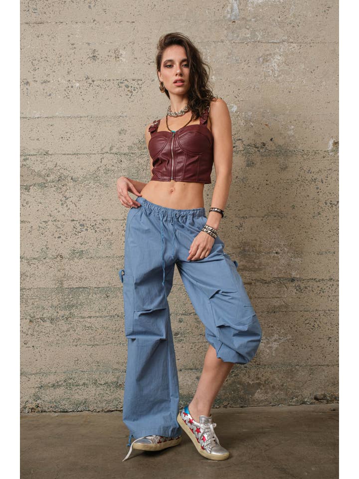 Signature 8 - Wholesale Blouse - Women's - LEATHERETTE TOP S1043923