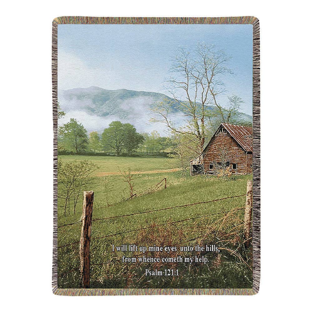 Manual Woodworkers and Weavers, Inc. - Wholesale Throw Blanket - I Lift My Eyes... -50X60 Tap Throw0