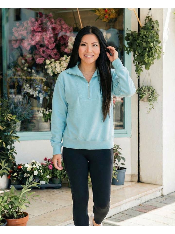 JadyK - Wholesale Sweatshirt - Women's - Spring 2026: Isabella Half Zip Pullover Spring3