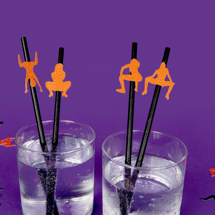 Twerk or Treat Straws-Decorazioni per feste di Halloween per la vendita all'ingrosso da parte di Ninalem's Party
