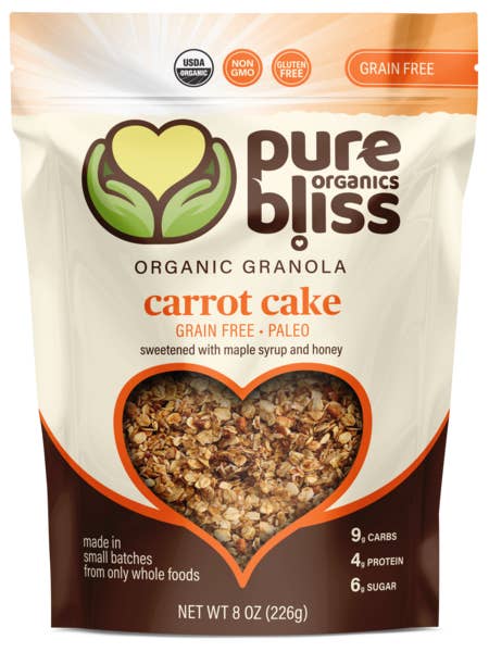 Carotte Gâteau Grain Free Paleo - 8oz pour la vente par Pure Bliss Organics
