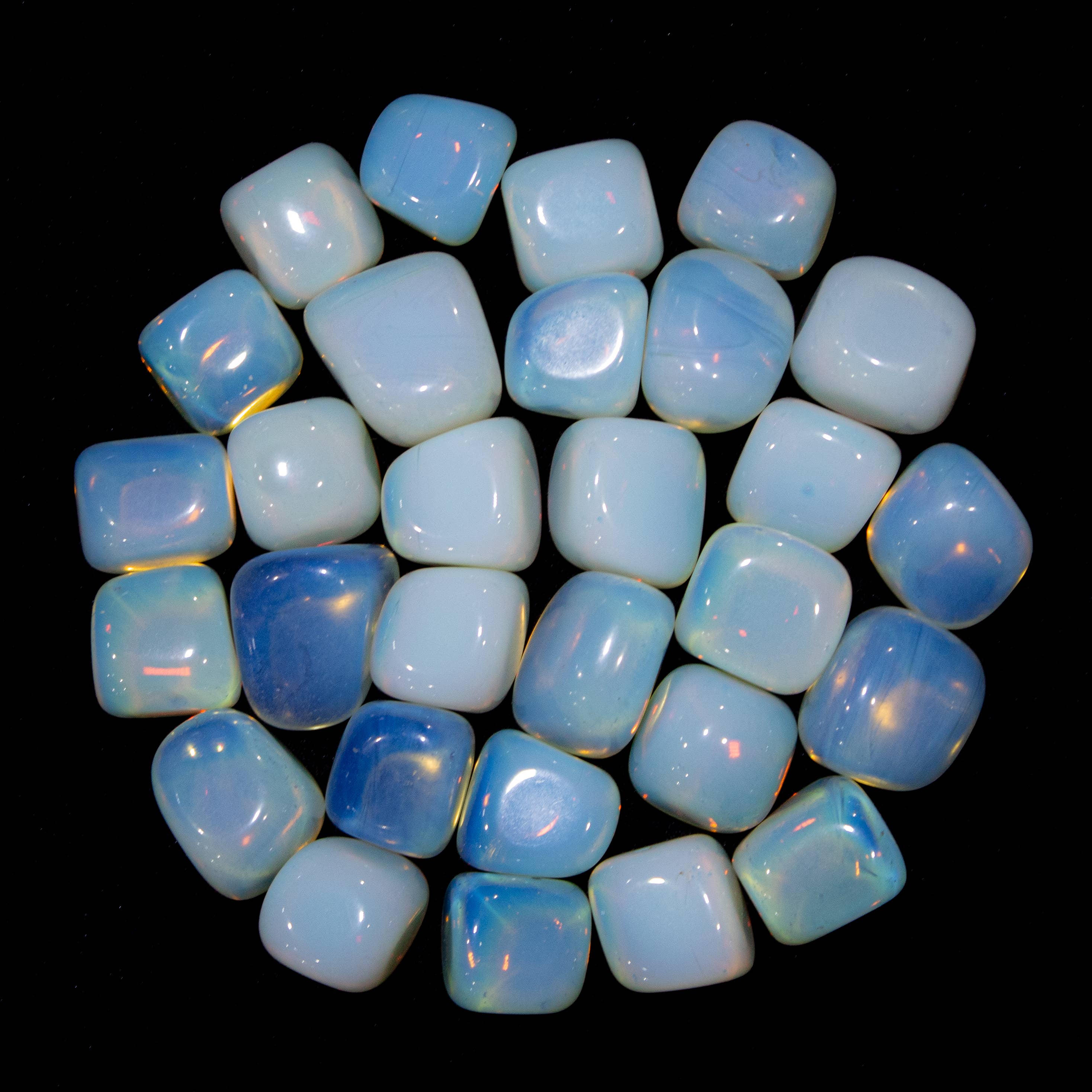 Quasar Gems USA - Wholesale Spiritual Stone/Crystal - Opalite Tumbled 20-30mm 1KG/2lbs1