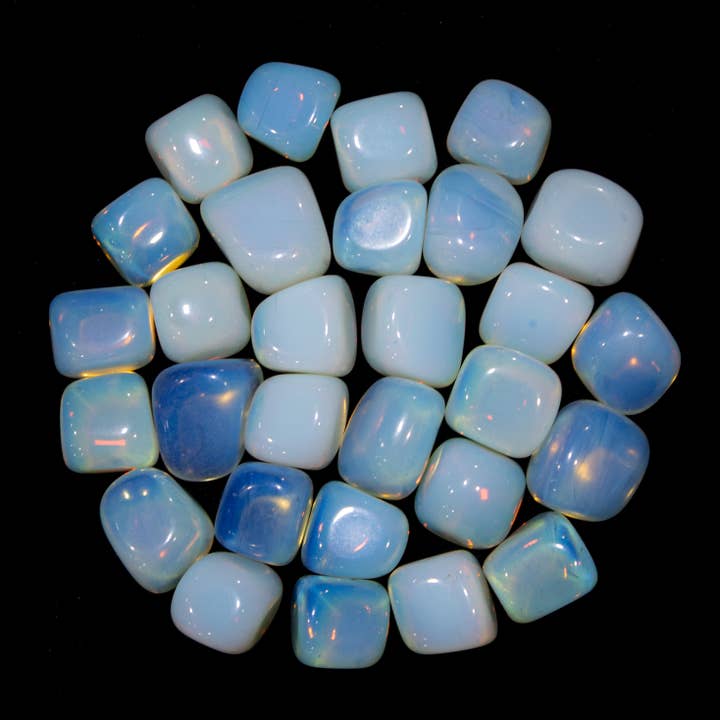 Quasar Gems USA - Wholesale Spiritual Stone/Crystal - Opalite Tumbled 20-30mm 1KG/2lbs1