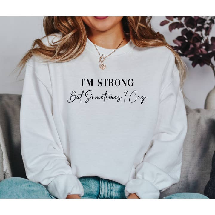 Sometimes I Cry Sweater for wholesale by Willow & Fleur UK