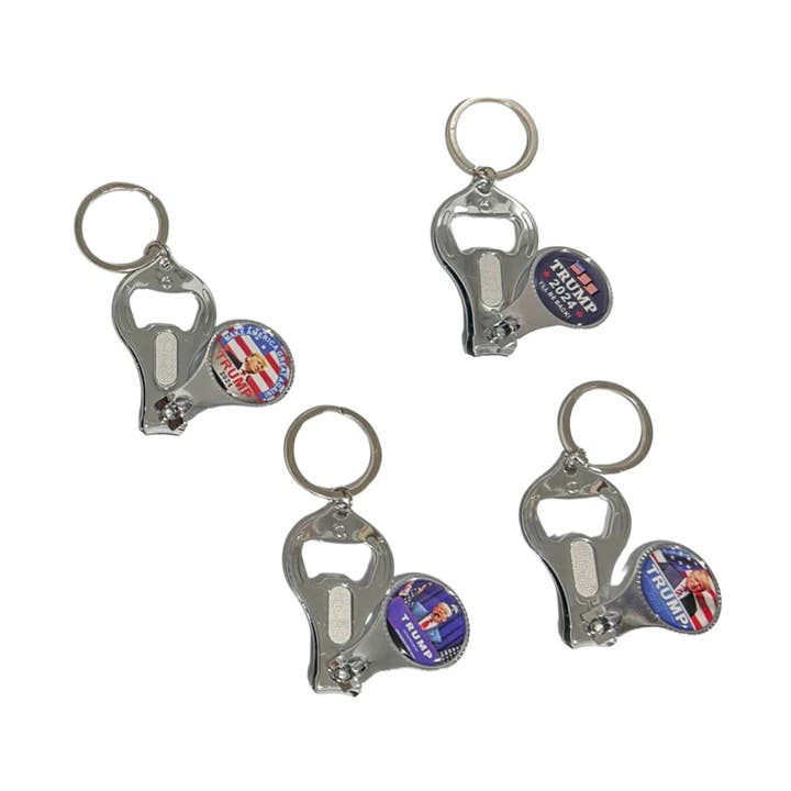 Trump Fridge Magnet Bottle Opener and Keychain 12 CT for wholesale by K & S WHOLESALE INC