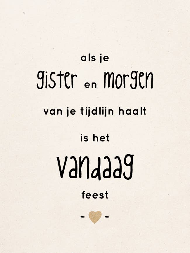 Vykort F5: När du blir av med din tidslinje igår och imorgon... för wholesale av Zinvol.nu