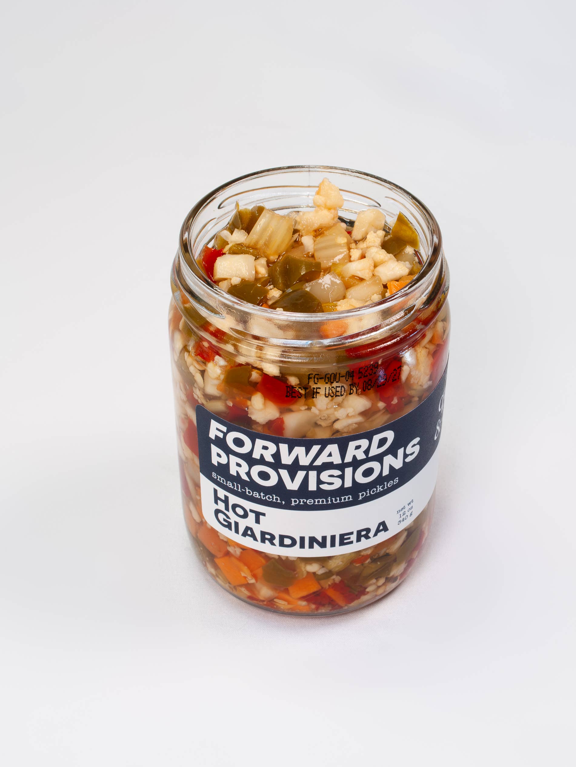 Gourmet Indulgences, LLC (dba Quince & Apple Company) - Wholesale Pickled Vegetables - Hot Giardiniera - Case of 12 - 12 oz Jars 3