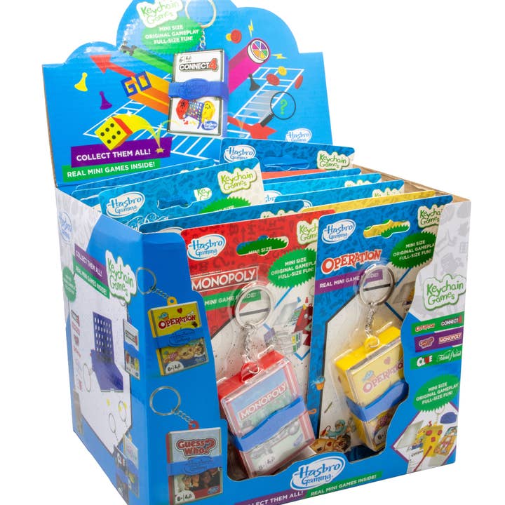 Joy Toy - Wholesale Classic Toy - Kids - HASBRO KEYCHAIN MINI GAMES KEYCHAIN WITH MINI GAME