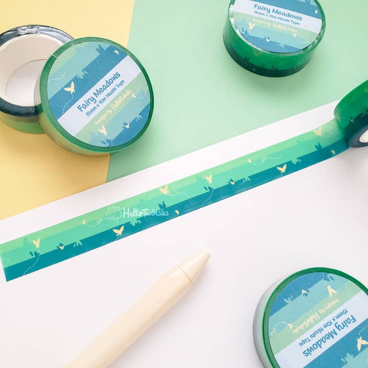 Cinta adhesiva Fairy Meadows para venta al por mayor de HelloTwinsies