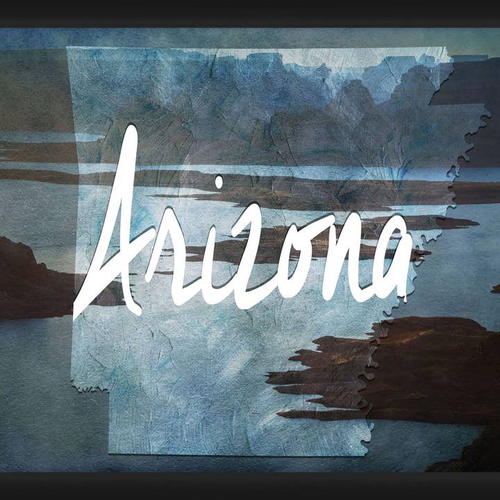 Arizona Contour Décoration murale encadrée 45,7 x 20" pour la vente par PTM Images