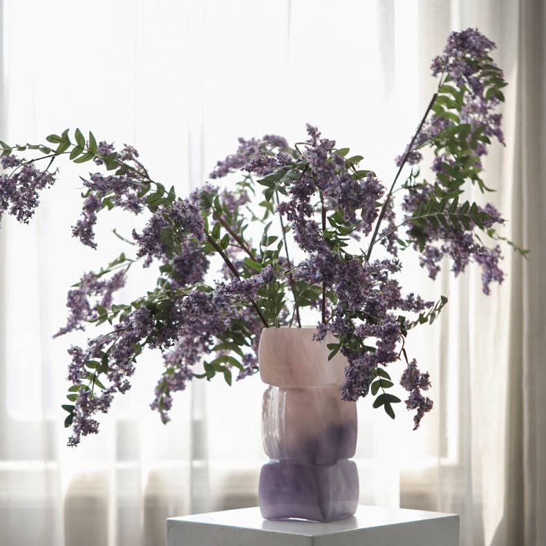 ACNITE(We cover U.S. import duties) - Wholesale Artificial Flowers - Artificial Sophora flowers Purple flowers home/wedding decor1