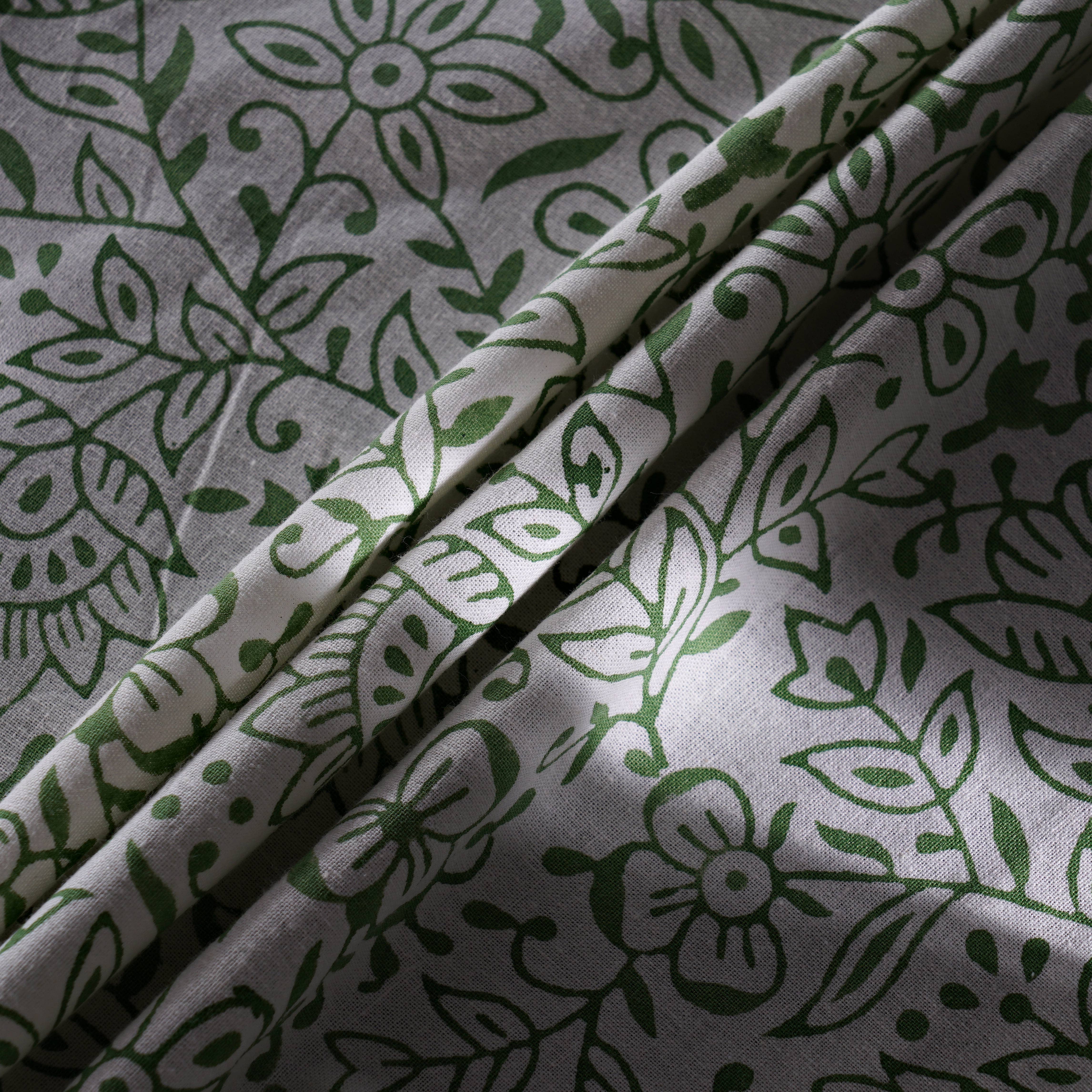 Fabricrush – wholesale Tablecloth – Sage Green Jaal  Indian Hand Block Print Round Tablecloth4