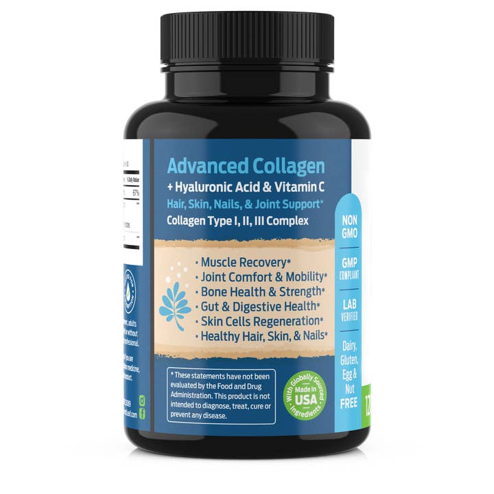 Forest Leaf - Wholesale Oral Supplement/Vitamin - Multi Collagen Pills with Hyaluronic Acid + Vitamin C10